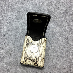 Cool Mens Leather Snake Zippo Lighter Cases with Belt Loop Zippo lighter Holder with Belt clip