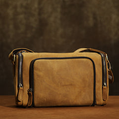 Leather Mens Messenger Bag Cool Weekender Bag Travel Bag Duffle Bags Overnight Bag Holdall Bag for men