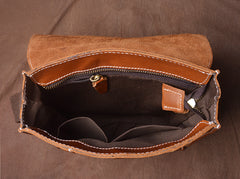 Cool leather mens messenger bag vintage Side Bag shoulder bag for men