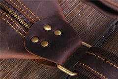 Cool Leather Mens Chest Bag Sling Bags Sling Crossbody Bag Travel Sling Bag for men