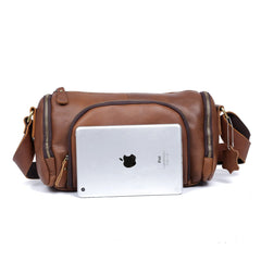 Leather Mens Messenger Bag Cool Weekender Bag Travel Bag Duffle Bags Overnight Bag Holdall Bag for men