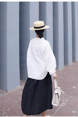 White Leather Women Handbag Shoulder Bag Work Bag For Women
