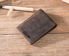 Leather Mens Cool billfold Wallets Card Holder Small Card Slim Wallets for Men