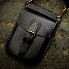Leather Belt Pouches Mens Small Cases Waist Bag Hip Pack Belt Bag Fanny Pack Bumbag for Men