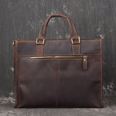 Men Leather Briefcase Bag Vintage Handbag Shoulder Bag For Men