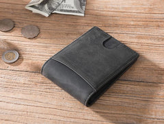 Leather Mens Cool billfold Wallets Card Holder Small Card Slim Wallets for Men