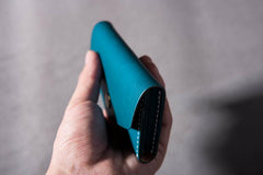 Cool Leather Mens billfold Wallet Card Holder Small Card Slim Wallet for Men