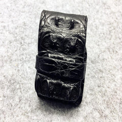Cool Mens Crocodile Leather Snake Zippo Lighter Cases with Belt Loop Zippo lighter Holder with Belt clip