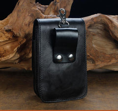 Cool Leather Mens Snake Biker Belt Pouch Waist Bag Drop Leg Bag for Men
