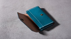 Cool Leather Mens billfold Wallet Card Holder Small Card Slim Wallet for Men
