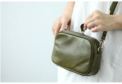 Cute Leather Womens Small Crossbody Bag Purse Double Zipper Shoulder Bag for Women