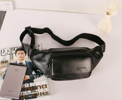 Leather Mens FANNY PACK MENS WAIST BAG HIP PACK BELT BAG FOR MEN