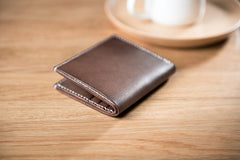 Cool Leather Mens Slim Small Wallets Men billfold Bifold Wallet for Men
