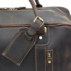 Cool Leather Mens Weekender Bags Travel Bags Duffle Bags Holdall Bags for men
