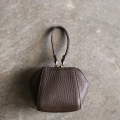 Mini LEATHER Womens Wristlet Wallet Change Wallet Makeup Pouch FOR Women