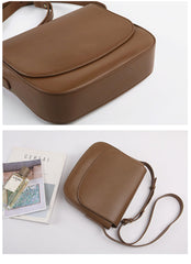 Stylish LEATHER WOMEN Saddle Messenger BAG Crossbody Purse FOR WOMEN