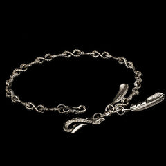 Brass Silver biker trucker Tibetan wallet Chain for chain wallet biker wallet trucker wallet
