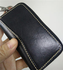 Handmade Mens Leather Biker Key Wallets Cool Small Key Wallets Key Holders