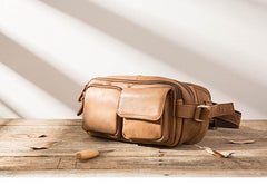 Leather Mens FANNY PACK MENS WAIST BAG HIP PACK BELT BAG FOR MEN