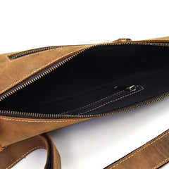 Cool Leather Sling Bag for Men Vintage Chest Crossbody Sling Bag For Men