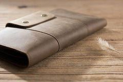Cool Leather Mens Travel Long Wallet Passport Leather Wallet Long Wallets for Men