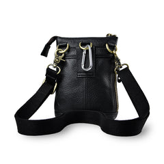 Small Leather Mens Belt Pouch Waist Bag Shoulder Bag BELT BAG For Men