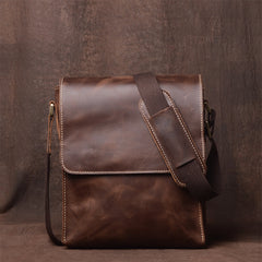 Cool leather mens messenger bag vintage Side Bag shoulder bag for men