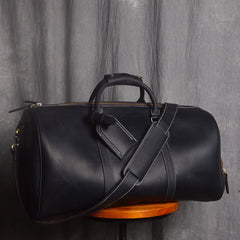 Vintage Leather Mens Large Weekender Bags Cool Travel Bag Duffle Bag for Men
