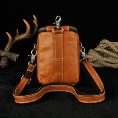 LEATHER MENs Belt Pouch Cell Phone Holsters WAIST BAG HIP PACK BELT BAG