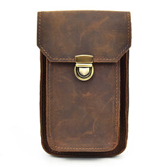 MEN LEATHER Belt Pouch WAIST BAG HIP PACK BELT BAG Cell Phone Holster