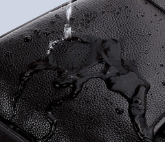 Genuine Black Leather Mens Cool SLing Pack Chest Bag Black Sling Bag Crossbody Bag Pack for men
