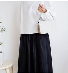 White Leather Women Chain Small Handbag Shoulder Bag For Women