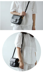 Stylish LEATHER WOMEN Saddle Messenger SHOULDER BAG Crossbody Purse FOR WOMEN