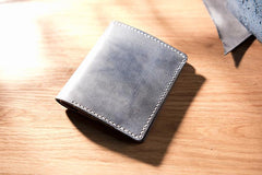Cool Leather Mens billfold Leather Wallets Men Small Bifold Wallets for Men