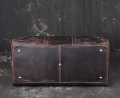 Genuine Leather Mens Cool Weekender Bag Travel Bag Duffle Bags Overnight Bag Holdall Bag for men