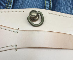 Handmade Leather Mens Biker Chain Wallet Cool Long Biker Wallet with Chain