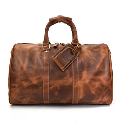 Genuine Leather Mens Cool Vintage Brown Weekender Bag Travel Bag Duffle Bags Overnight Bag Holdall Bag for men