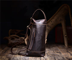 Leather Sling Bag for Men Vintage Chest Crossbody Bag For Mens