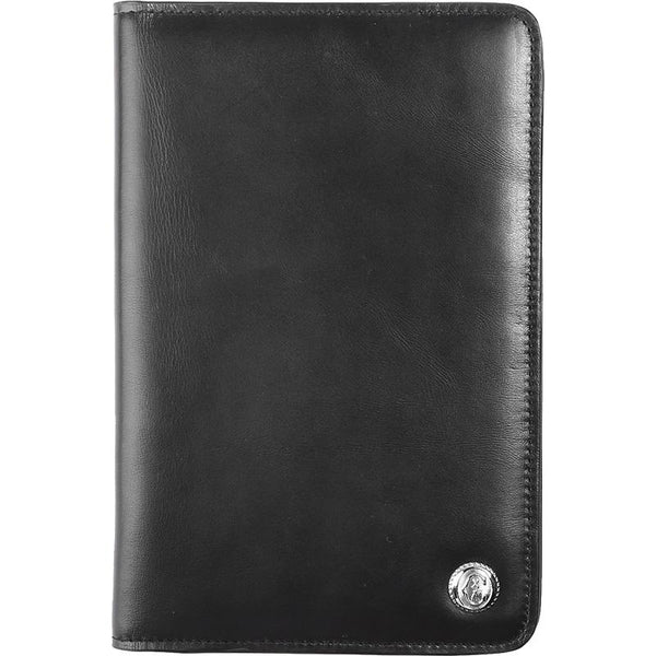 Fashion Leather Men's Black Bifold Long Wallet Passport Wallet Travel Wallet For XFZ01892047