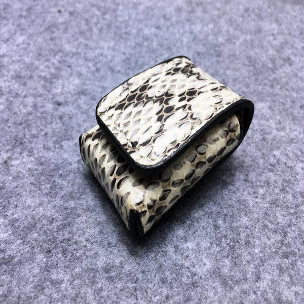 Cool Mens Leather Snake Zippo Lighter Cases with Belt Loop Zippo lighter Holder with Belt clip