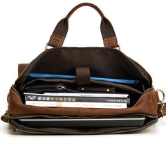 Leather Mens Handbag Briefcase Shoulder Bag Messenger Bag Travel Bag Business Bag for men