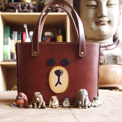 Cute Bear LEATHER WOMEN Bucket Bag Handbag SHOULDER Shopper BAG Purse FOR WOMEN