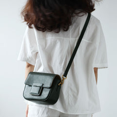 Stylish LEATHER WOMEN Saddle Messenger SHOULDER BAG Crossbody Purse FOR WOMEN