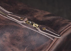 Genuine Leather Mens Cool Weekender Bag Travel Bag Duffle Bags Overnight Bag Holdall Bag for men