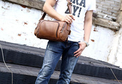 Leather Mens Messenger Bag Cool Weekender Bag Travel Bag Duffle Bags Overnight Bag Holdall Bag for men