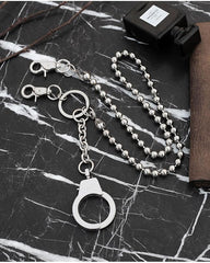 Fashion Womens Men's Handcuffs Stainless Steel jeans chain jean chain Pants Chain Biker Wallet Chain For Men