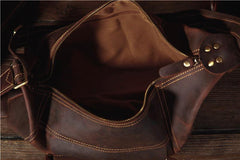 Cool Leather Mens Chest Bag Sling Bags Sling Crossbody Bag Travel Sling Bag for men