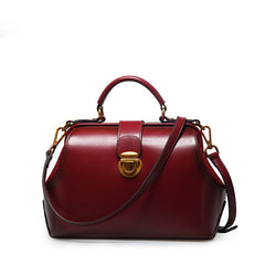 Handmade Leather handbag doctor bag shoulder bag for women leather bag - EverHandmade
