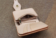 Cool Small Leather Biker Chain Wallet Mens Handmade billfold Chain Wallets