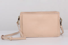 Cute Leather Womens Small Box Crossbody Bag Purse Zipper Shoulder Bag for Women